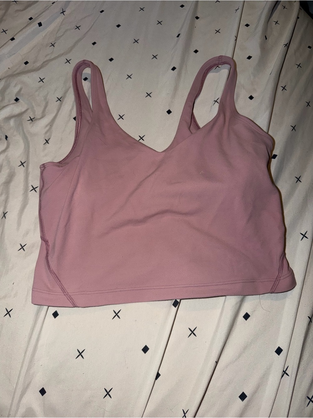 lululemon athletica Light Mauve Pink Tank Sports Bra Top